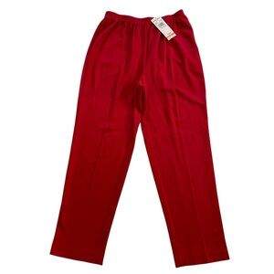 🚫SOLD🚫NWT Alfred Dunner Red Comfy Jogger Pants Women’s Plus Size 18